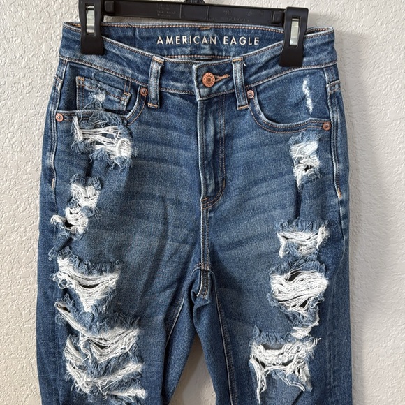 American Eagle Outfitters mom jean size 0 regular - Picture 2 of 7